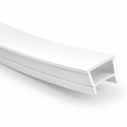LQ Series S2020 Quick Install LED Neon Profile | Double-Chamber Diffuser With-Edge Structure | 20×20mm Top Emitting neon diffuser profile | Max Strip Width ≤16mm | LED Signage Cove Lighting | 5M/500M