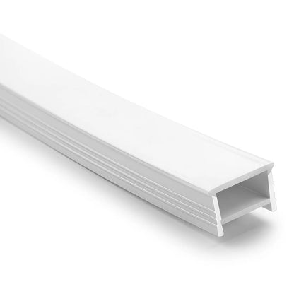 LQ Series S2520 Quick Install LED Neon Profile | Top-Emitting Cover | 25×20mm Top Emitting led neon extrusion profile | Max Strip Width ≤20mm | Cabinet Bar Lighting | 5M/500M