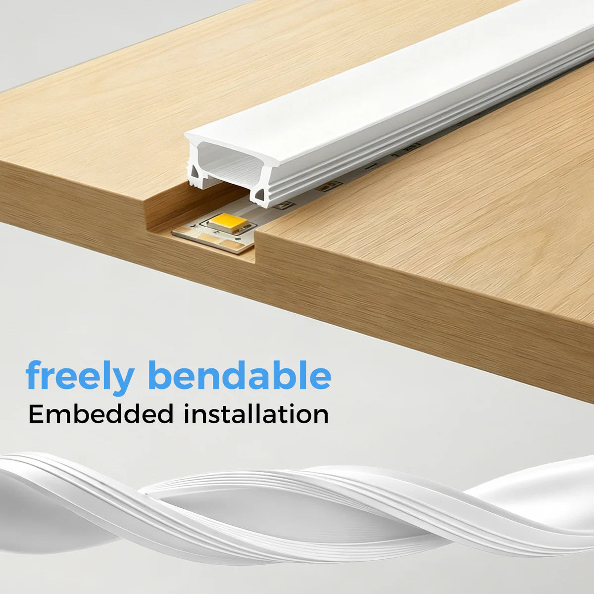 LQ Series S4020 Quick Install LED Neon Profile | Reinforced Side Support Structure | 40×20mm Top Emitting silicone neon profile | Max Strip Width ≤25mm | LED Signage Neon Signs Lighting | 5M/500M